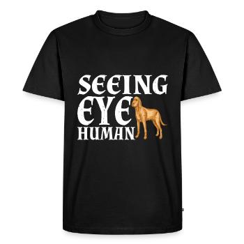 Seeing Eye Human 30 - Men's Premium Organic T-Shirt - black - Front - Nico (187cm)