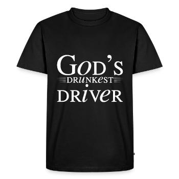 God's Drunkest Driver 4 - Men's Premium Organic T-Shirt - black - Front - Nico (187cm)