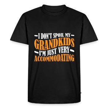Je ne gâte pas mes petits-enfants 11 - T-shirt Premium bio Homme - noir - Devant - Nico (187cm)