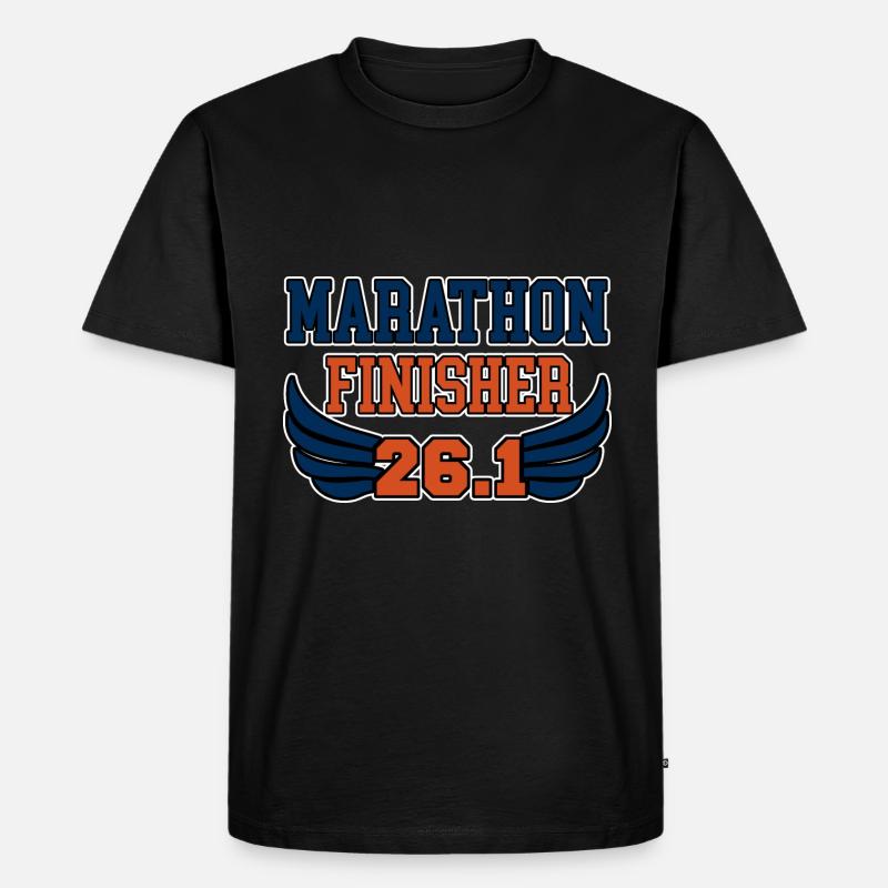 Marathon Finisher 26.2 2 - Männer Premium Bio T-Shirt - Schwarz