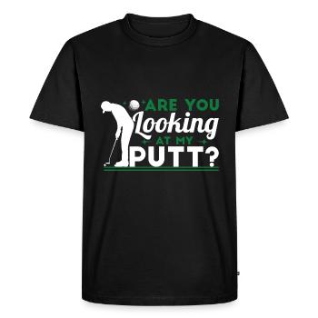 Golfer Humor Golfing Golf Club - Men's Premium Organic T-Shirt - black - Front - Nico (187cm)