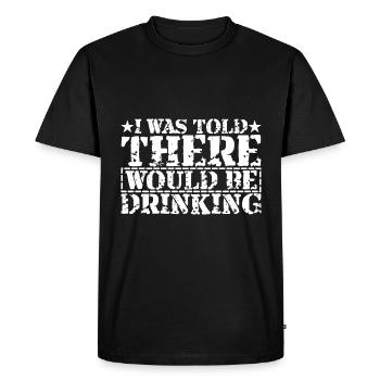 On m’a dit qu’il y aurait 22 - T-shirt Premium bio Homme - noir - Devant - Nico (187cm)