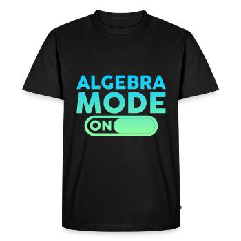 Mode algèbre sur 4 - T-shirt Premium bio Homme - noir - Devant - Nico (187cm)