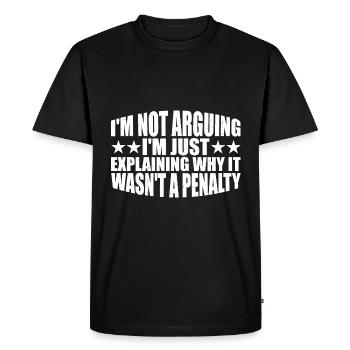 J’explique juste pourquoi ce n’était pas une pénalité 4 - T-shirt Premium bio Homme - noir - Devant - Nico (187cm)