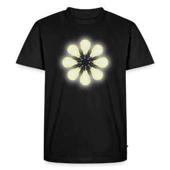 Light bulbs Electricity - Men's Premium Organic T-Shirt - black - Front - Nico (187cm)