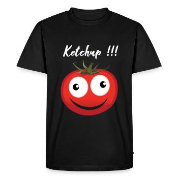 Ketchup - T-shirt Premium bio Homme - noir - Devant - Nico (187cm)