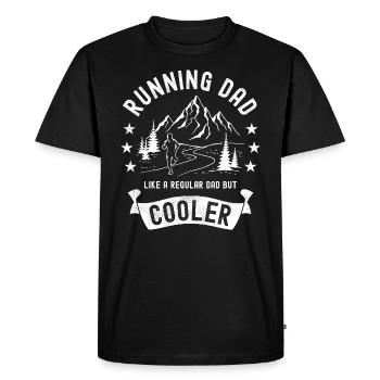 Running Dad Cooler Mountain Running Trail Runner - Männer Premium Bio T-Shirt - Schwarz - Vorne - Nico (187cm)