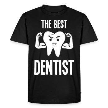 Dentist Dental Assistant Practice Teeth I Gift - Men's Premium Organic T-Shirt - black - Front - Nico (187cm)