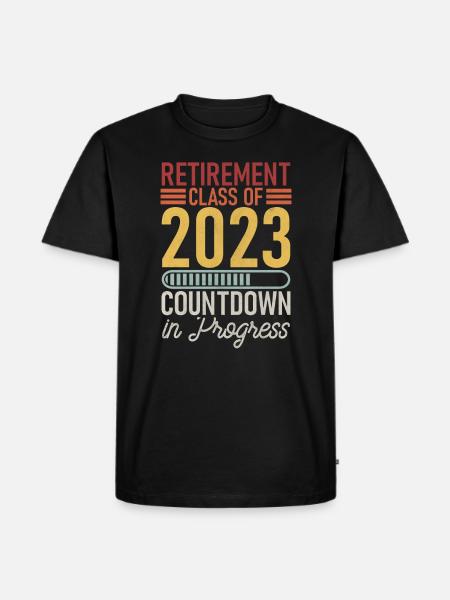 Retirement Class 2023 - Männer Premium Bio T-Shirt - Schwarz