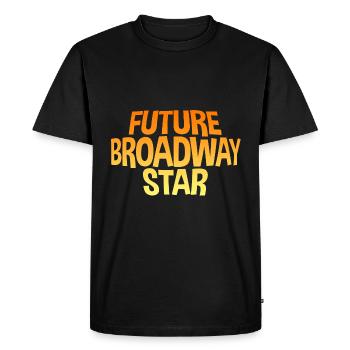 Futur Star de Broadway - T-shirt Premium bio Homme - noir - Devant - Nico (187cm)