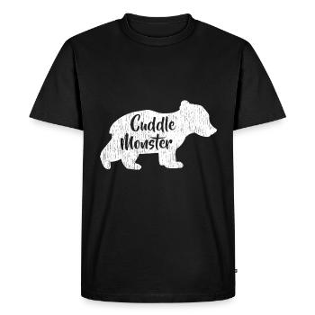 Cuddle Monster Little Bear Kids Boys Girls - Men's Premium Organic T-Shirt - black - Front - Nico (187cm)