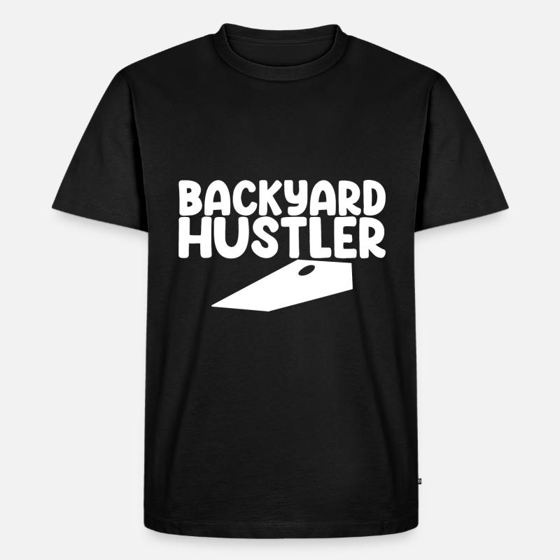 Backyard Hustler - Männer Premium Bio T-Shirt - Schwarz