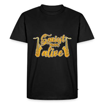 Saxiest Man Alive 4 - T-shirt Premium bio Homme - noir - Devant - Nico (187cm)