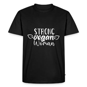 Proud Vegan Wife Vegan Vegan Vegan - Men's Premium Organic T-Shirt - black - Front - Nico (187cm)