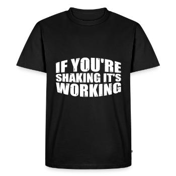 Si vous tremblez, ça marche 4 - T-shirt Premium bio Homme - noir - Devant - Nico (187cm)