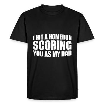 J’ai frappé un coup de circuit qui vous a marqué en tant que mon père 4 - T-shirt Premium bio Homme - noir - Devant - Nico (187cm)