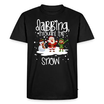 Dab Père Noël cadeau de Noël tamponnant - T-shirt Premium bio Homme - noir - Devant - Nico (187cm)