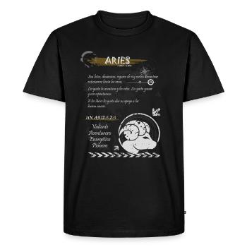 ARIES SIGN - Men's Premium Organic T-Shirt - black - Front - Nico (187cm)