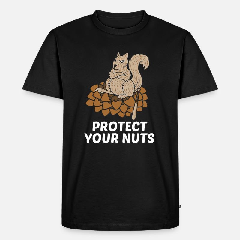 Protect your nuts gift - Men's Premium Organic T-Shirt - black