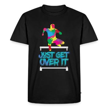 Just Get Over It - Track & Field - T-shirt Premium bio Homme - noir - Devant - Nico (187cm)