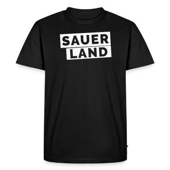 Sauerland - T-shirt Premium bio Homme - noir - Devant - Nico (187cm)