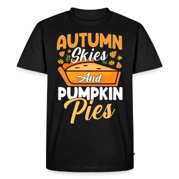 Autumn - Men's Premium Organic T-Shirt - black - Front - Nico (187cm)