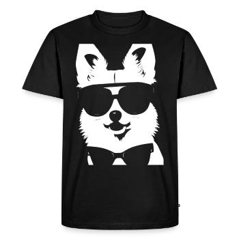 Funny Chihuahua wearing Sunglasses Chihuahuas - Men's Premium Organic T-Shirt - black - Front - Nico (187cm)