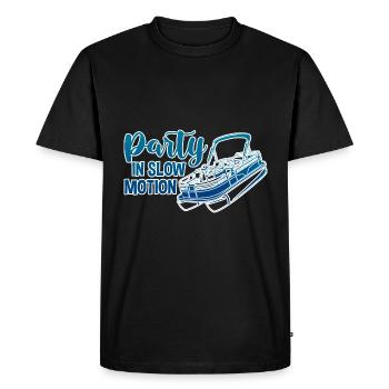 Party In Slow Motion 4 - T-shirt Premium bio Homme - noir - Devant - Nico (187cm)