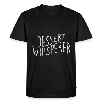 Dessert Whisperer 3 - Men's Premium Organic T-Shirt - black - Front - Nico (187cm)
