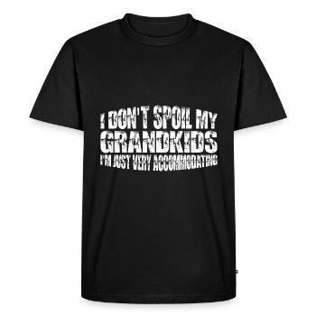 Je ne gâte pas mes petits-enfants 8 - T-shirt Premium bio Homme - noir - Devant - Nico (187cm)