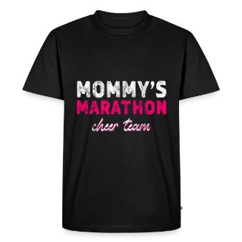 Mommy's Marathon Cheer Team 3 - Men's Premium Organic T-Shirt - black - Front - Nico (187cm)