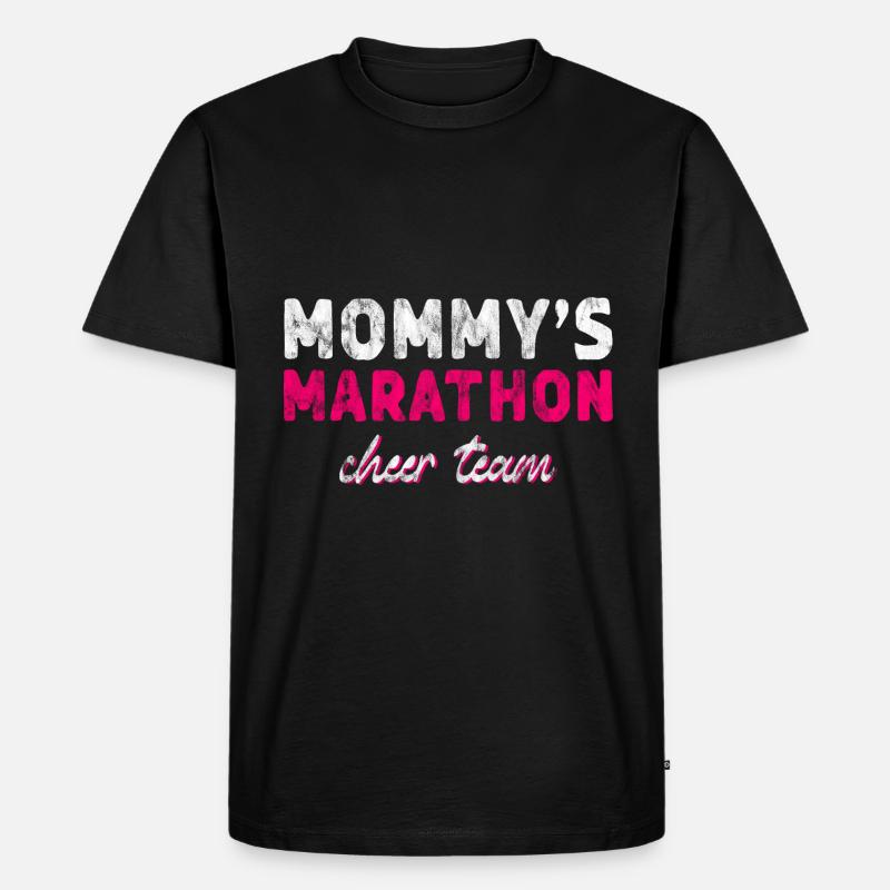 Mommy's Marathon Cheer Team 3 - Männer Premium Bio T-Shirt - Schwarz