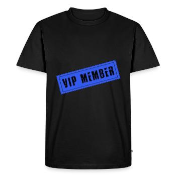 Membre Vip - T-shirt Premium bio Homme - noir - Devant - Nico (187cm)