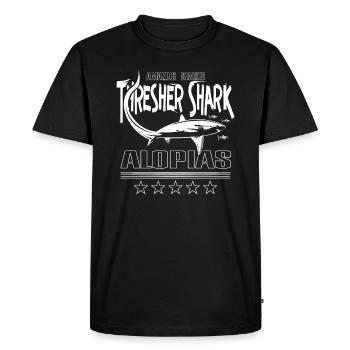 Thresher Shark, thresher shark, Alopias, diving - Men's Premium Organic T-Shirt - black - Front - Nico (187cm)