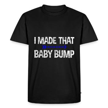 J’ai fait ce baby bump 3 - T-shirt Premium bio Homme - noir - Devant - Nico (187cm)