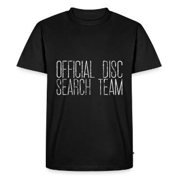 Équipe officielle de recherche de disques 4 - T-shirt Premium bio Homme - noir - Devant - Nico (187cm)
