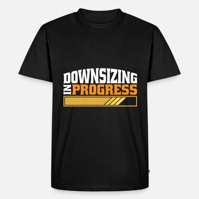 Downsizing In Progress 25 - Männer Premium Bio T-Shirt - Schwarz