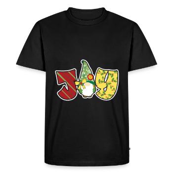 Noël Noël Gnomies - T-shirt Premium bio Homme - noir - Devant - Nico (187cm)