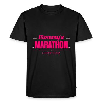 Mommy's Marathon Cheer Team 2 - Men's Premium Organic T-Shirt - black - Front - Nico (187cm)