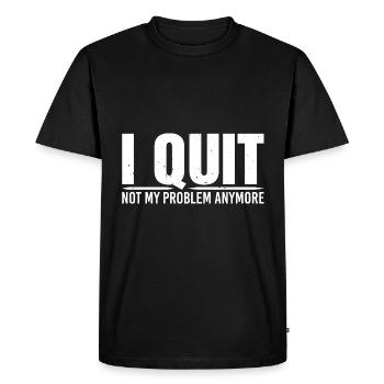 Je n’arrête plus mon problème 4 - T-shirt Premium bio Homme - noir - Devant - Nico (187cm)