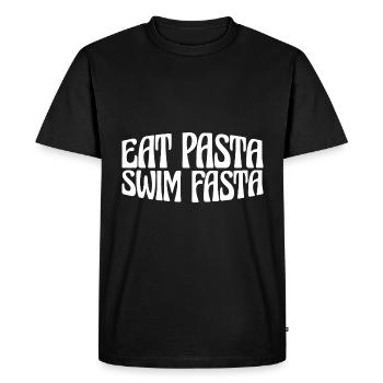 Eat Pasta Swim Fasta 28 - Men's Premium Organic T-Shirt - black - Front - Nico (187cm)