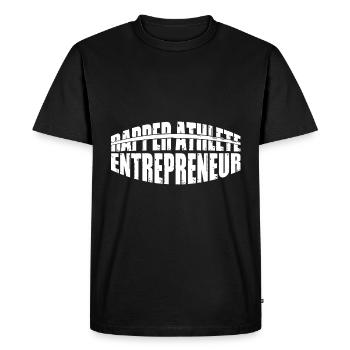 Rapper Athlete Entrepreneur 39 - Men's Premium Organic T-Shirt - black - Front - Nico (187cm)