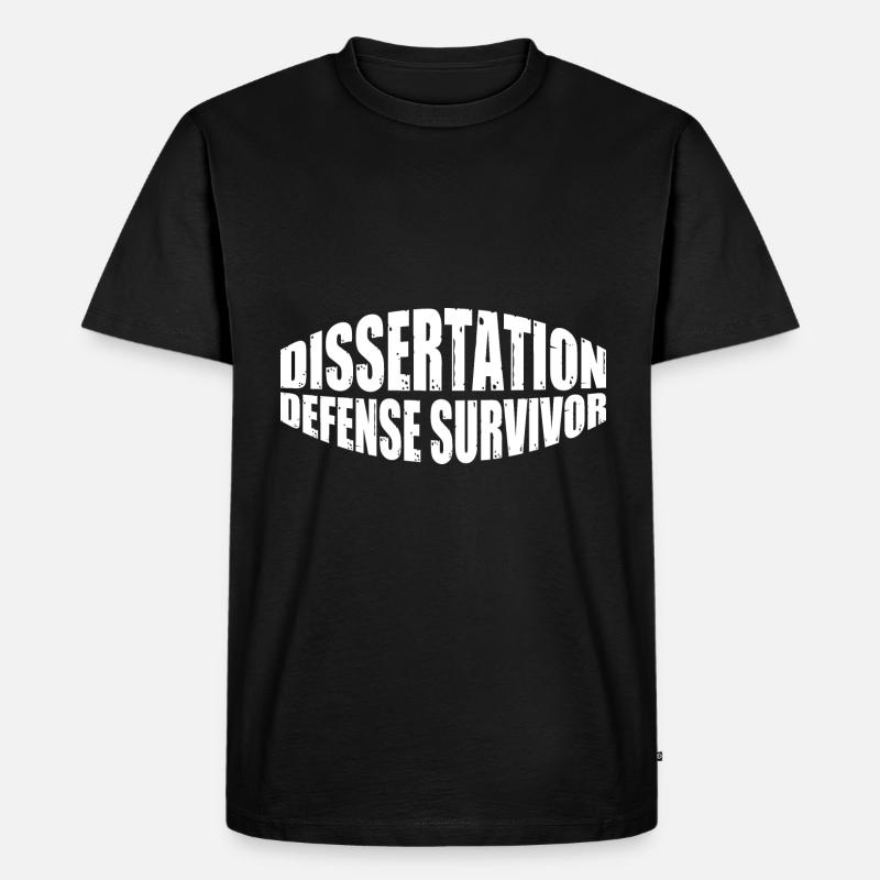 Dissertation Defense Survivor 10 - Männer Premium Bio T-Shirt - Schwarz