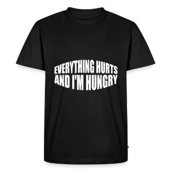 Everything Hurts And I'm Hungry 8 - Men's Premium Organic T-Shirt - black - Front - Nico (187cm)