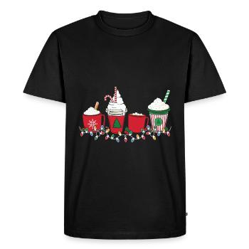 Cadeaux de Noël Noël - T-shirt Premium bio Homme - noir - Devant - Nico (187cm)
