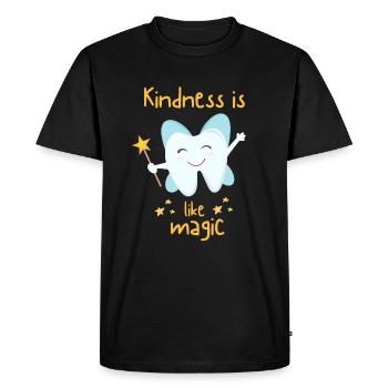 La gentillesse est comme la fée des dents mignonne magique - T-shirt Premium bio Homme - noir - Devant - Nico (187cm)
