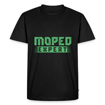 Moped Expert Mokick Moped Moped Driver - Men's Premium Organic T-Shirt - black - Front - Nico (187cm)