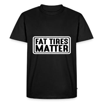 Les gros pneus comptent 7 - T-shirt Premium bio Homme - noir - Devant - Nico (187cm)