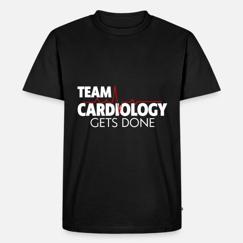 Team Cardiology Gets Done 2 - Männer Premium Bio T-Shirt - Schwarz