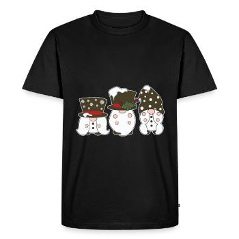 Noël Noël Gnomies - T-shirt Premium bio Homme - noir - Devant - Nico (187cm)
